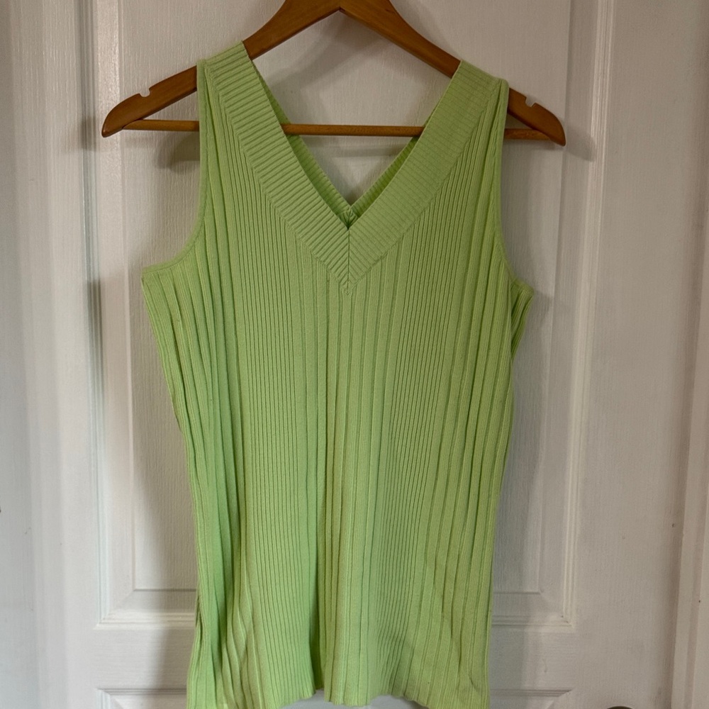 Fashion Bug Mint Green Sleeveless Ribbed Top